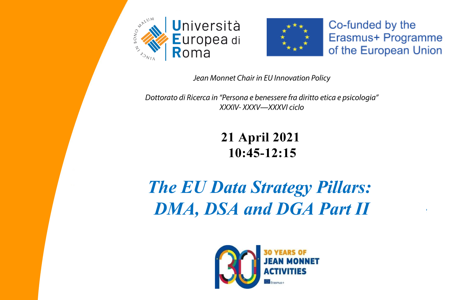 The EU Data Strategy Pillars: DMA, DSA and DGA Part II